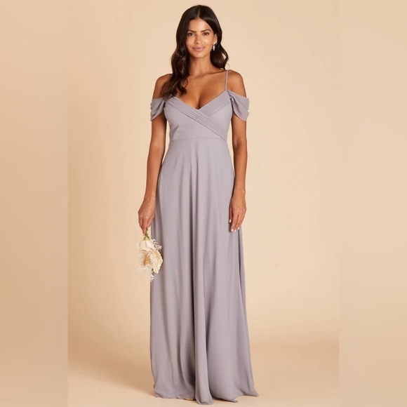 NWT Birdy Grey Spence Convertible Dress in Chiffon Silver - Picture 1 of 6